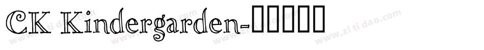 CK Kindergarden字体转换